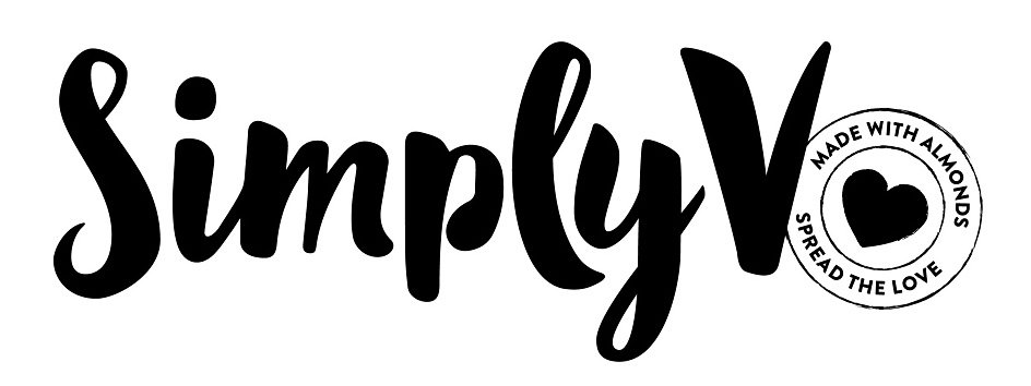 Trademark Logo SIMPLYV MADE WITH ALMONDS SPREAD THE LOVE