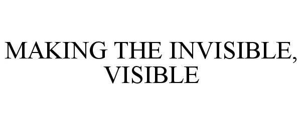  MAKING THE INVISIBLE, VISIBLE