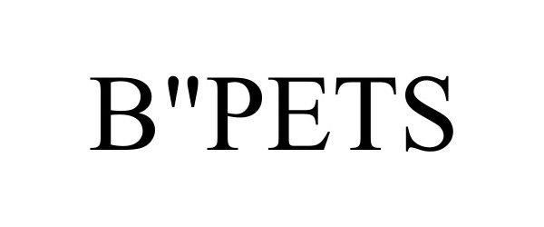 Trademark Logo B"PETS