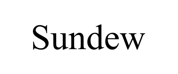 Trademark Logo SUNDEW
