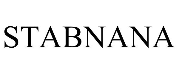 Trademark Logo STABNANA