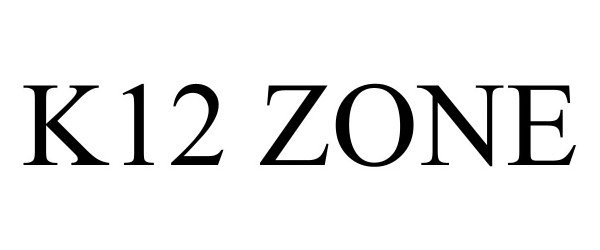 Trademark Logo K12 ZONE