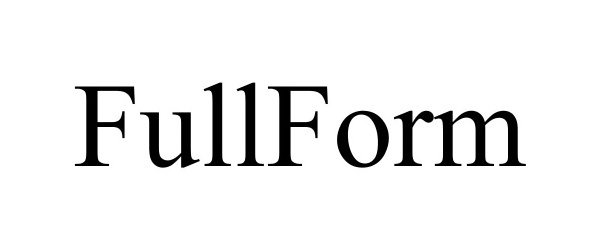 Trademark Logo FULLFORM