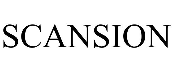 Trademark Logo SCANSION