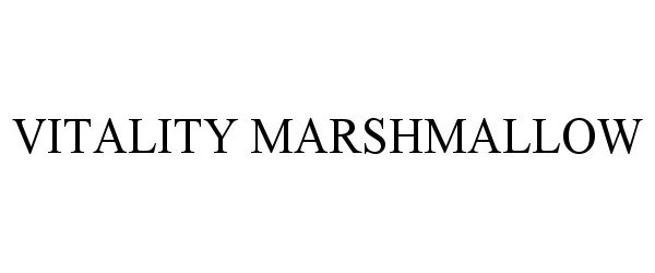 Trademark Logo VITALITY MARSHMALLOW