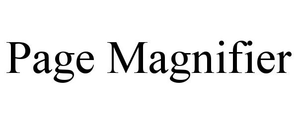  PAGE MAGNIFIER