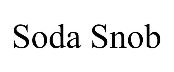 Trademark Logo SODA SNOB