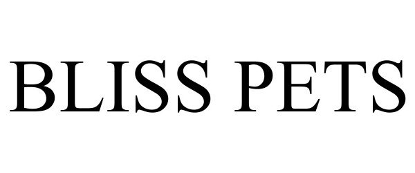 Trademark Logo BLISS PETS