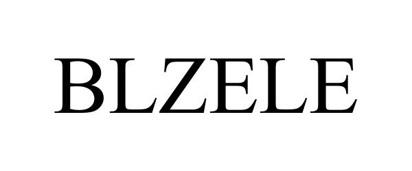 Trademark Logo BLZELE