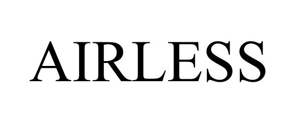 Trademark Logo AIRLESS