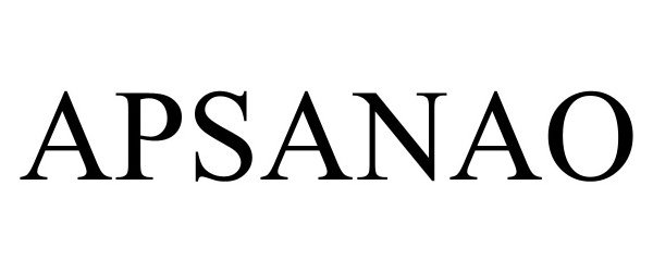 Trademark Logo APSANAO