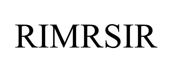 Trademark Logo RIMRSIR