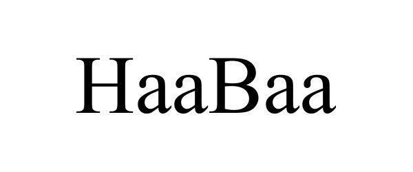 Trademark Logo HAABAA