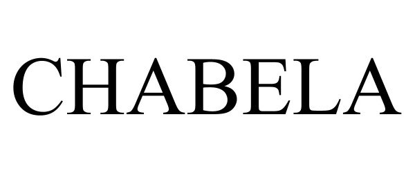 Trademark Logo CHABELA