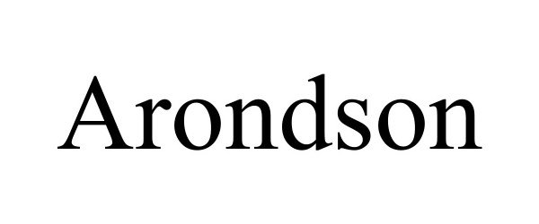 Trademark Logo ARONDSON