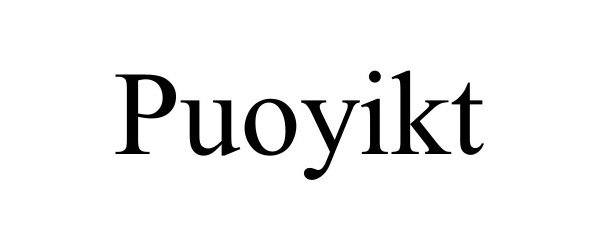 Trademark Logo PUOYIKT