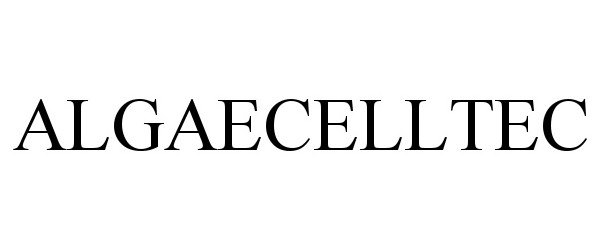 Trademark Logo ALGAECELLTEC