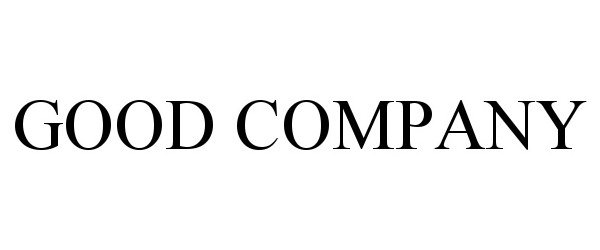 Trademark Logo GOOD COMPANY