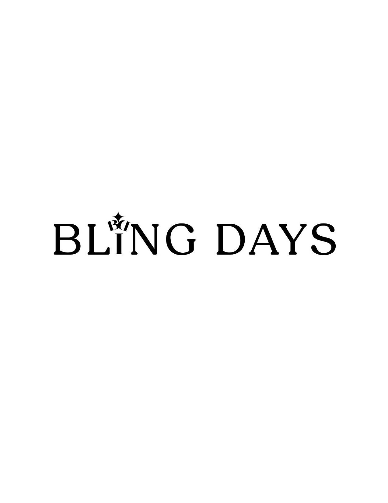 Trademark Logo BLING DAYS, BD