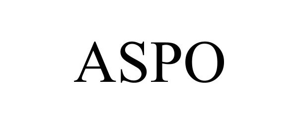 Trademark Logo ASPO
