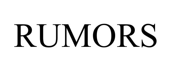 Trademark Logo RUMORS