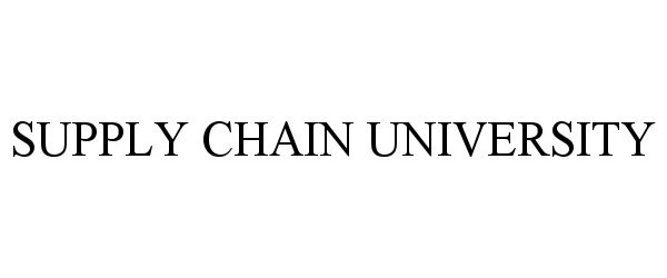  SUPPLY CHAIN UNIVERSITY