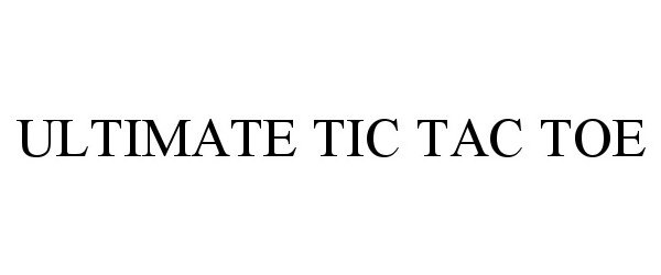 Trademark Logo ULTIMATE TIC TAC TOE