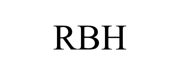 Trademark Logo RBH