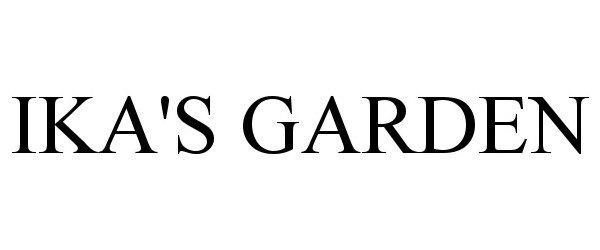 Trademark Logo IKA'S GARDEN