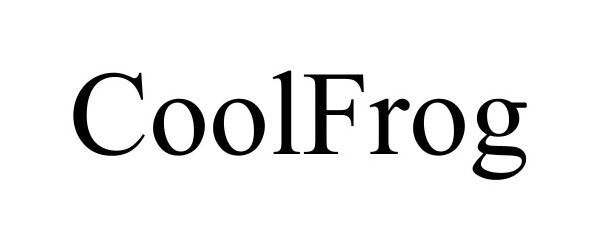 Trademark Logo COOLFROG