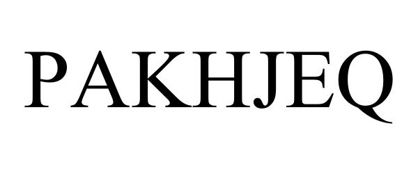 Trademark Logo PAKHJEQ