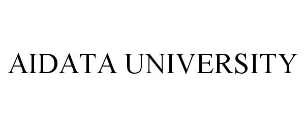 Trademark Logo AIDATA UNIVERSITY