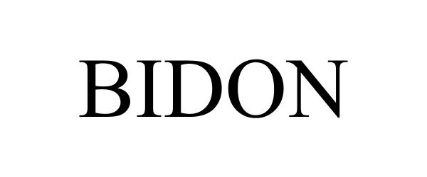 Trademark Logo BIDON