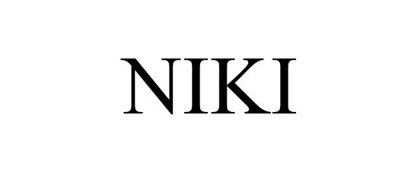 Trademark Logo NIKI