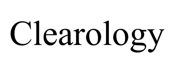 Trademark Logo CLEAROLOGY