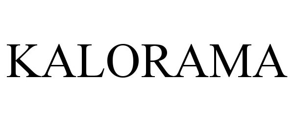 Trademark Logo KALORAMA