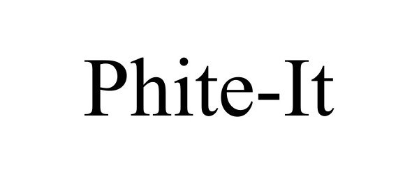 Trademark Logo PHITE-IT
