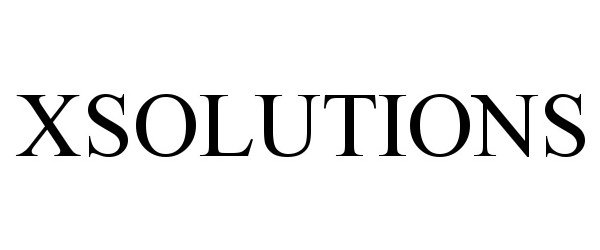 Trademark Logo XSOLUTIONS