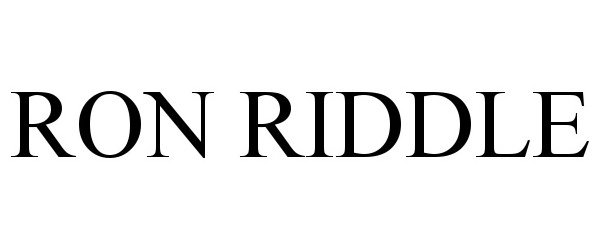 Trademark Logo RON RIDDLE