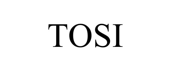 Trademark Logo TOSI