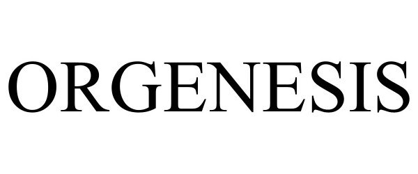Trademark Logo ORGENESIS