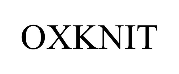 Trademark Logo OXKNIT