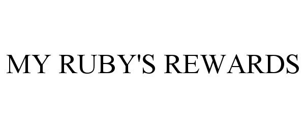 MY RUBY'S REWARDS