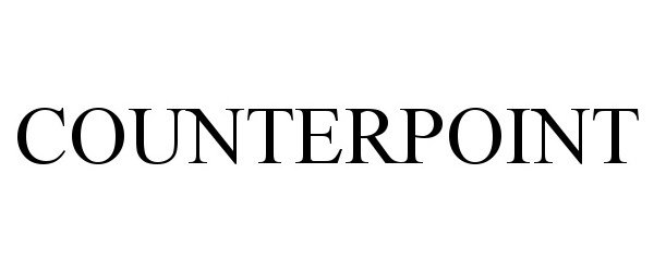 Trademark Logo COUNTERPOINT