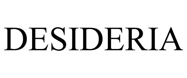 Trademark Logo DESIDERIA