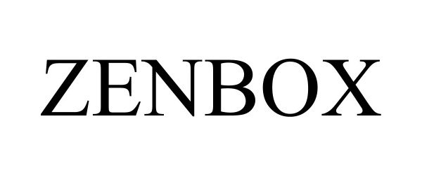 Trademark Logo ZENBOX