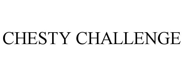 Trademark Logo CHESTY CHALLENGE