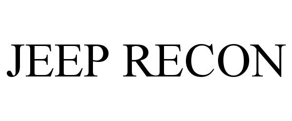 Trademark Logo JEEP RECON