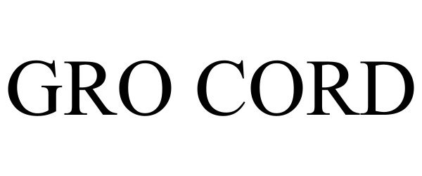 Trademark Logo GRO CORD