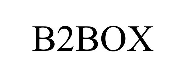 Trademark Logo B2BOX